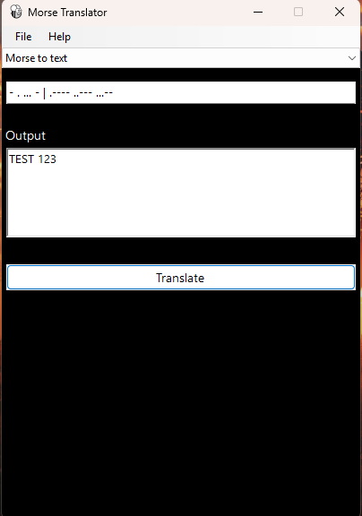 GUI Morse Translator image